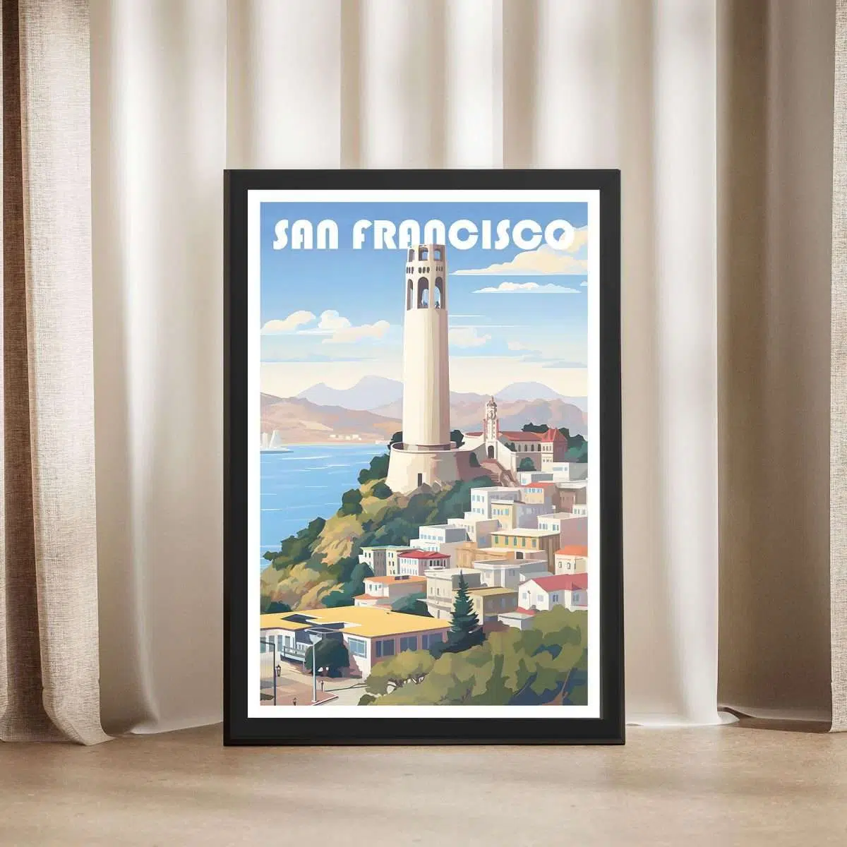 San Francisco Coit Tower Framed Poster