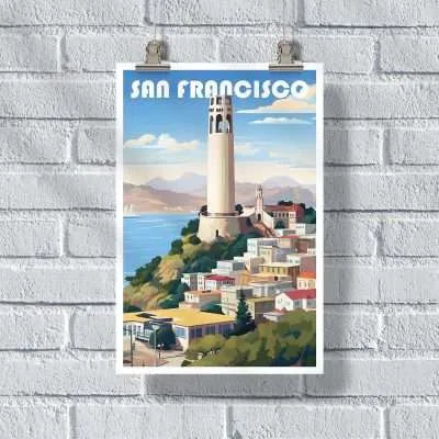 San Francisco Coit Tower Poster