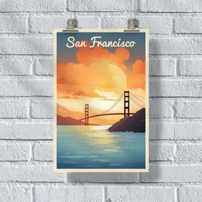 San Francisco Golden Gate Bridge Poster