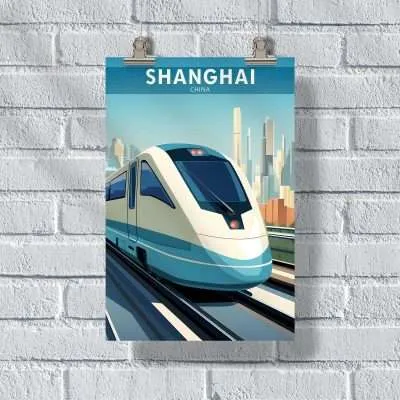 Shanghai Maglev Train Poster