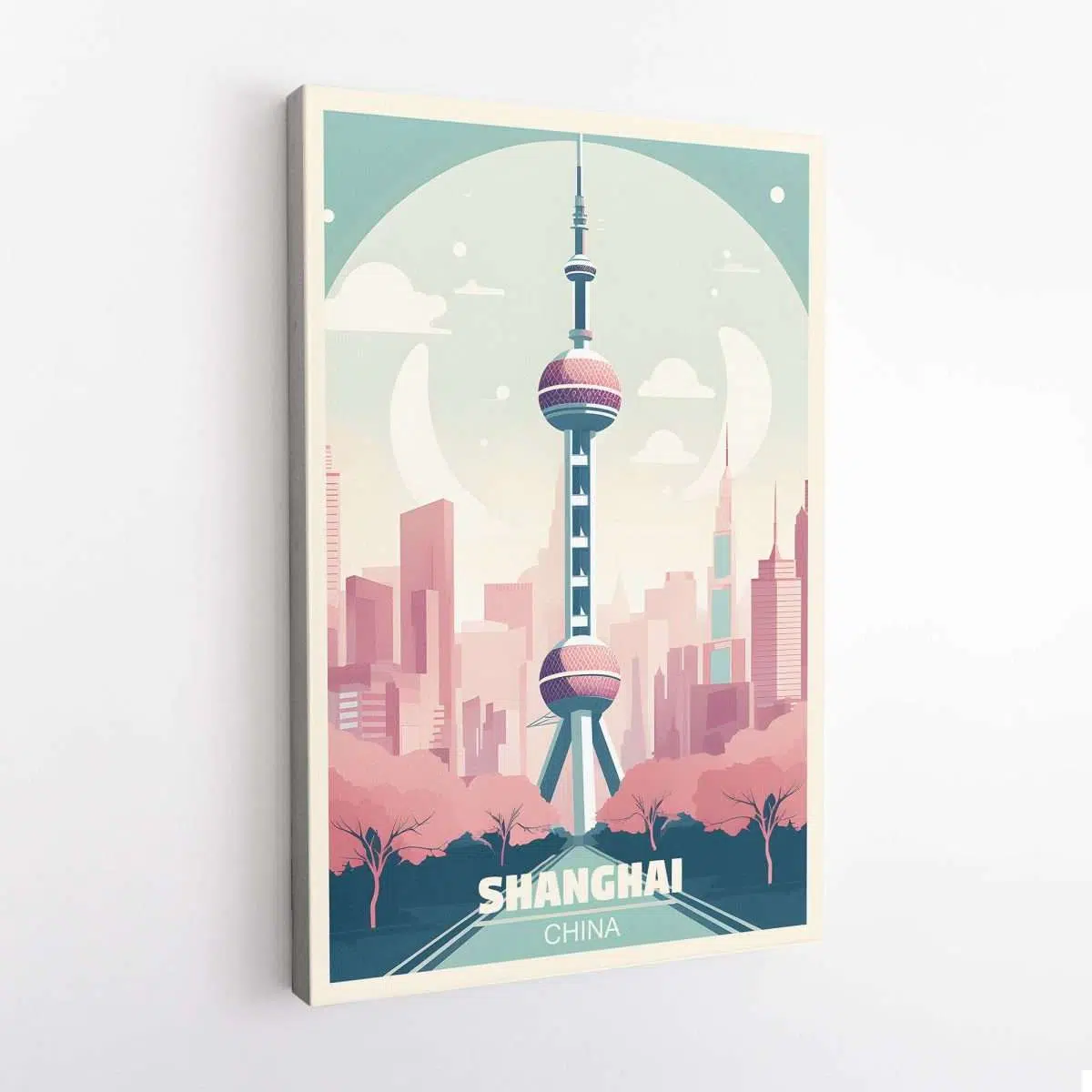 Shanghai Oriental Pearl Tower Canvas