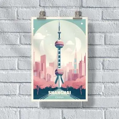 Shanghai Oriental Pearl Tower Poster