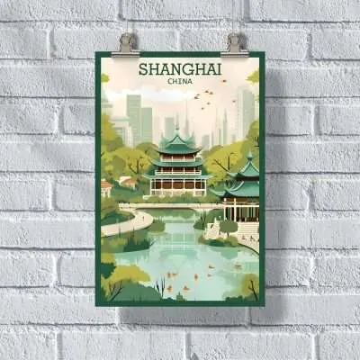 Shanghai Yuyuan Garden Poster