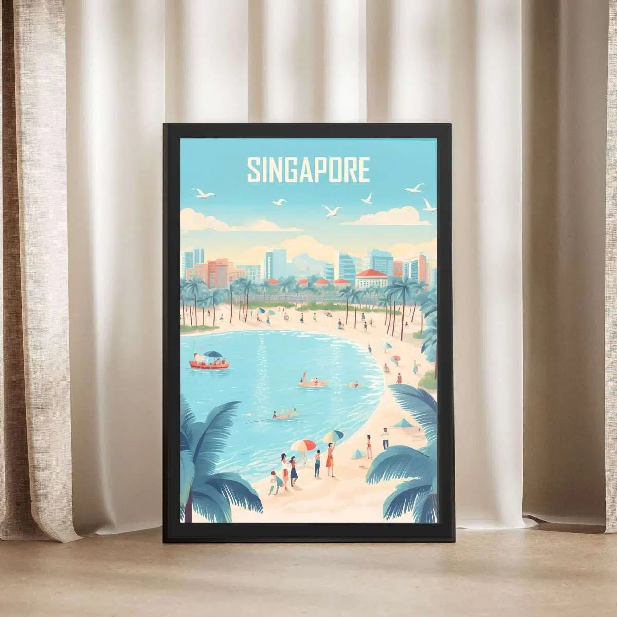 Singapore Sentosa Island Framed Poster