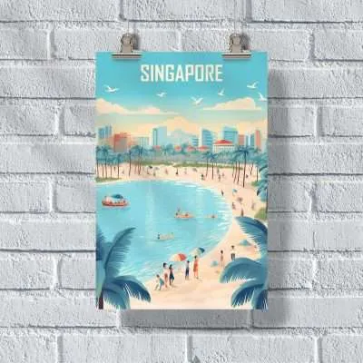 Singapore Sentosa Island Poster