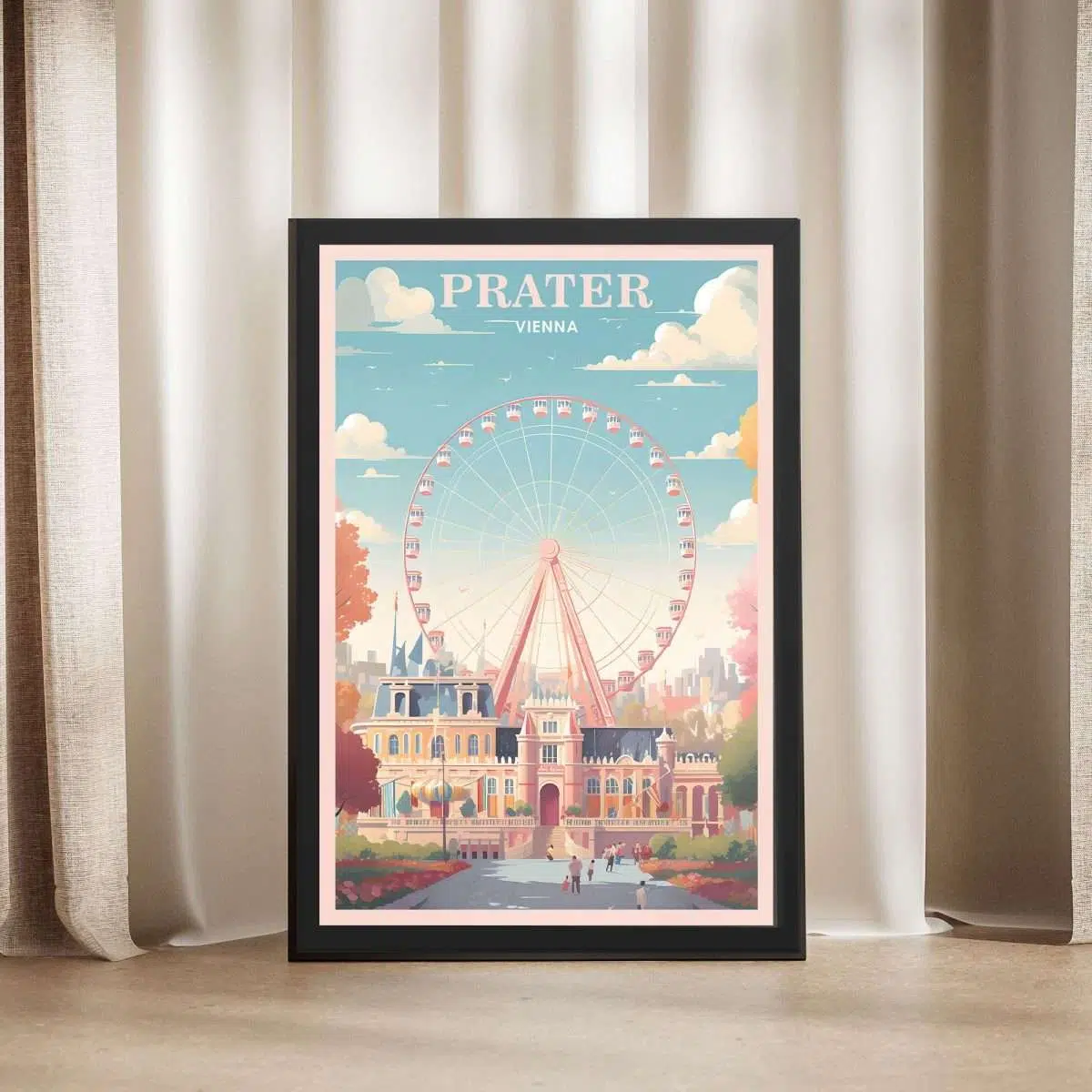 VIenna Prater Park Framed Poster