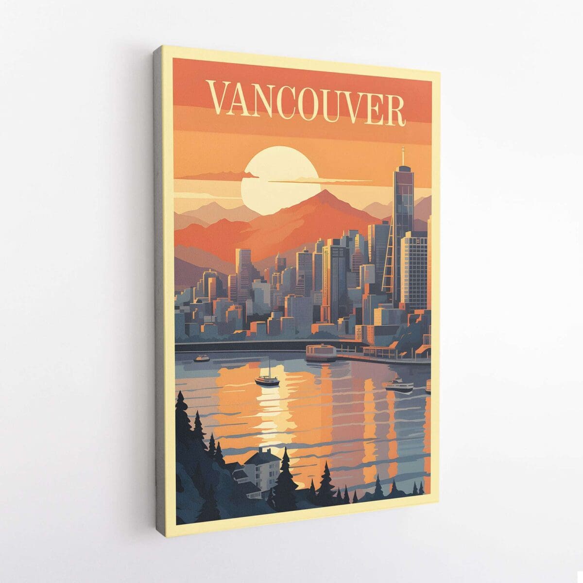 Vancouver Skyline Canvas