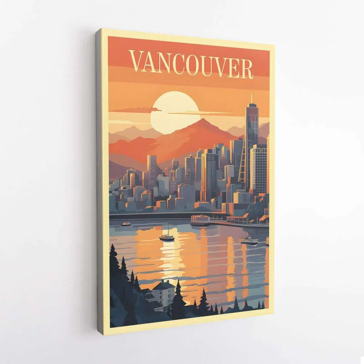 Vancouver Skyline Canvas