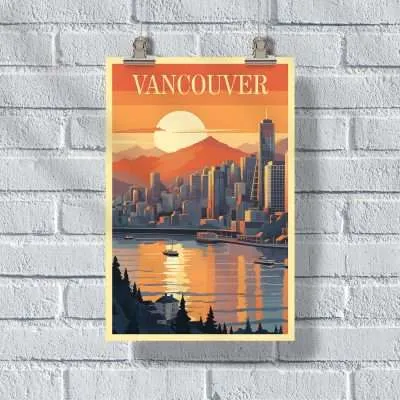 Vancouver Skyline Poster