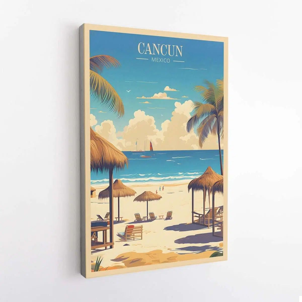 Cancun Mayan Riviera Beach Canvas