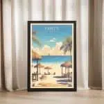 Cancun Mayan Riviera Beach Framed Poster