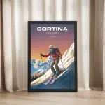 Cortina D'Ampezzo Dolomiti Framed Poster