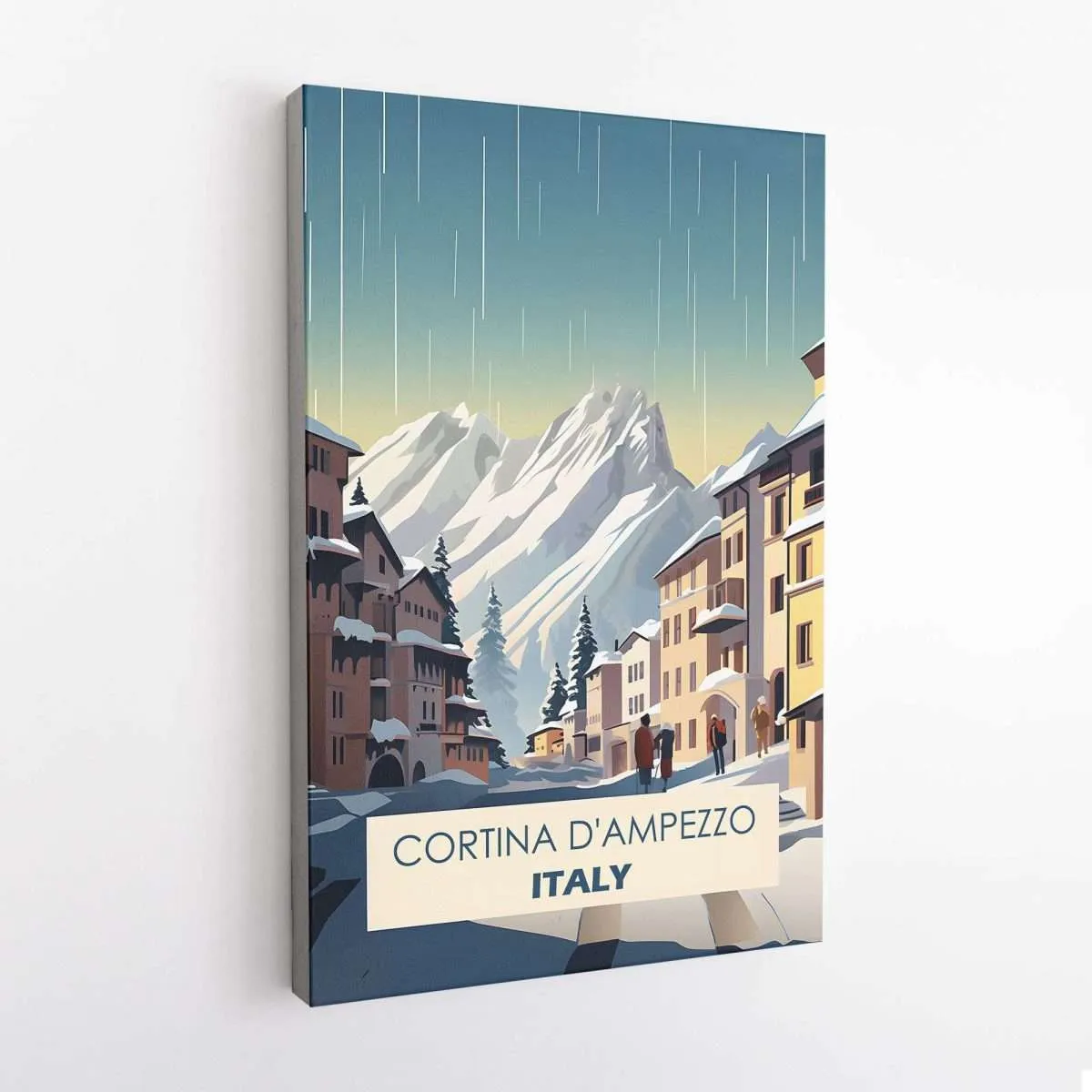 Cortina D'Ampezzo Italian Chic Canvas