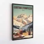 Cortina D'Ampezzo La Dolce Vita Canvas