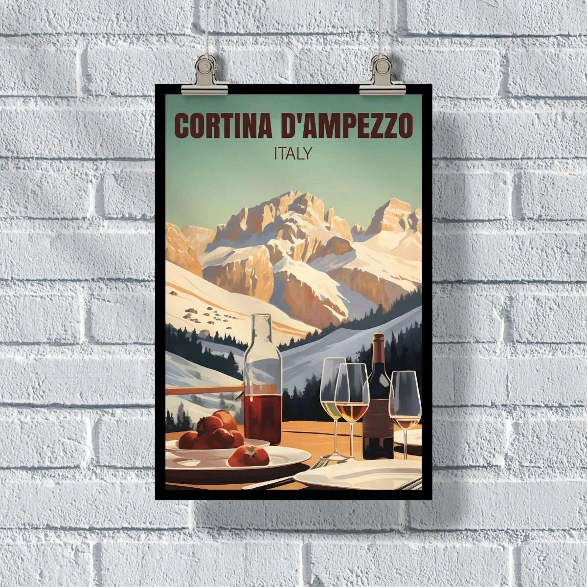 Cortina D'Ampezzo La Dolce Vita Poster