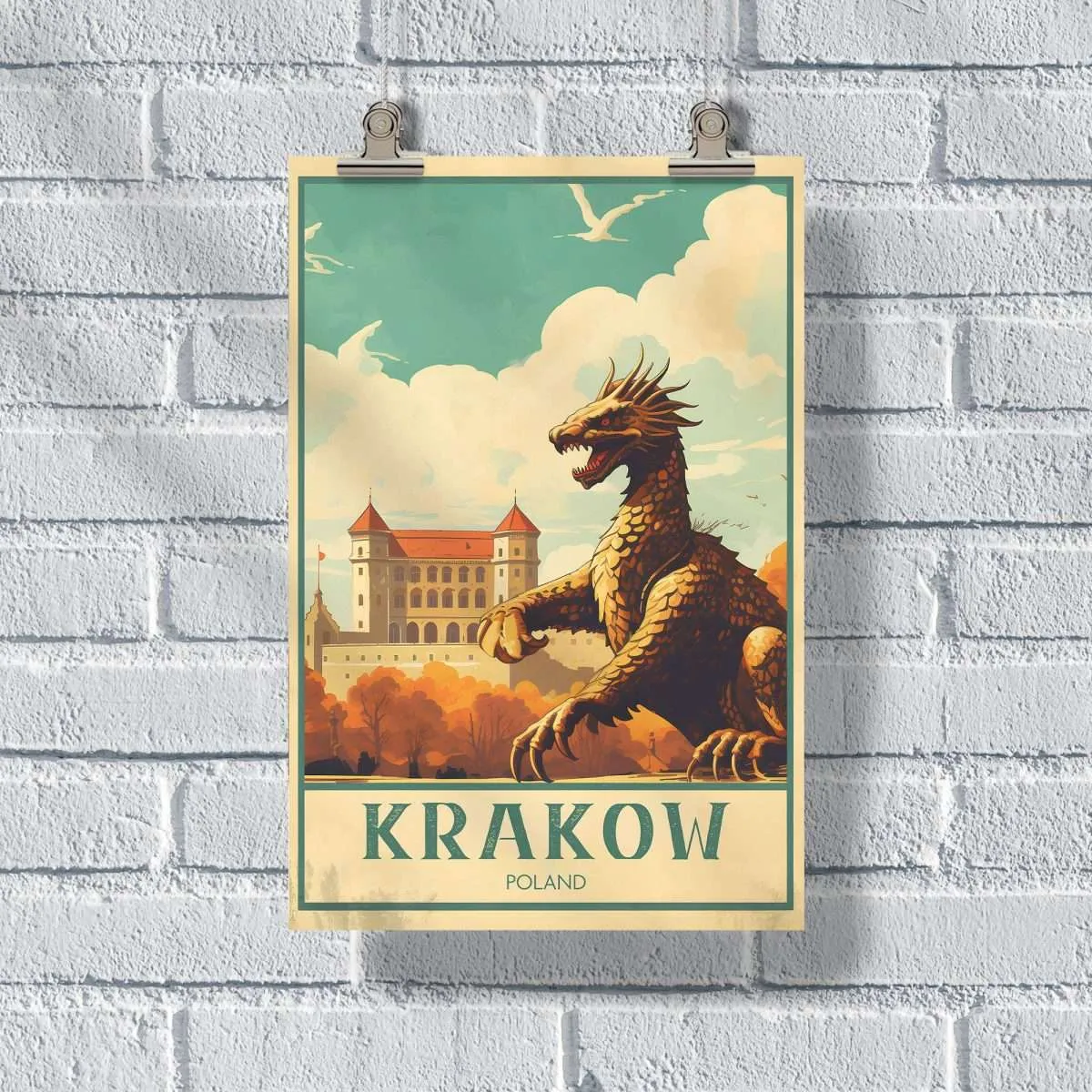 Krakow Dragon Of Wawel Hill Poster