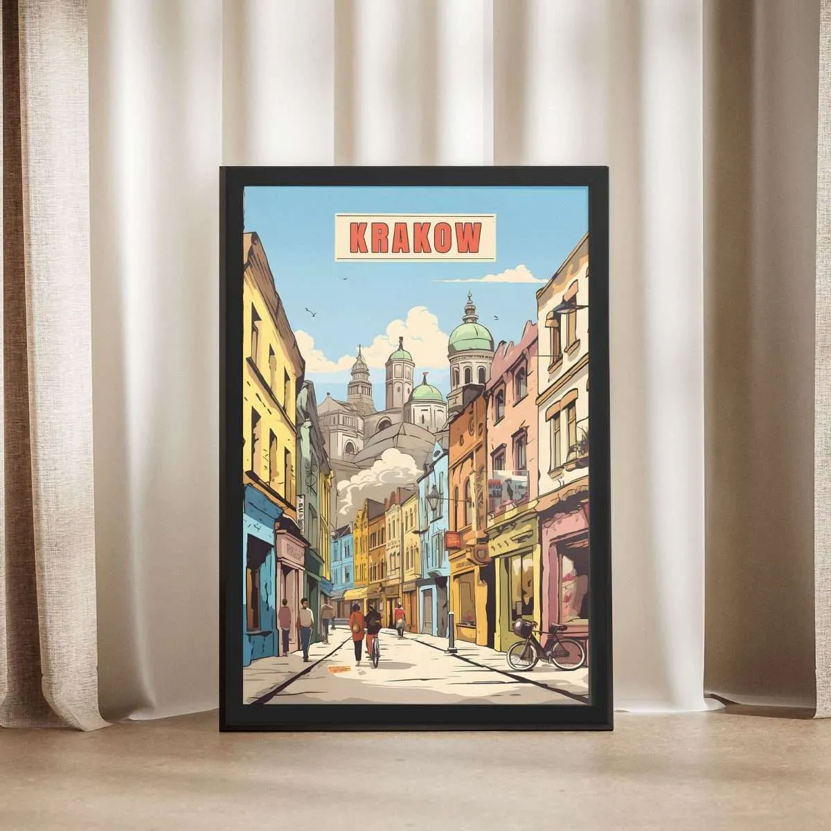 Krakow Kazimierz District Framed Poster