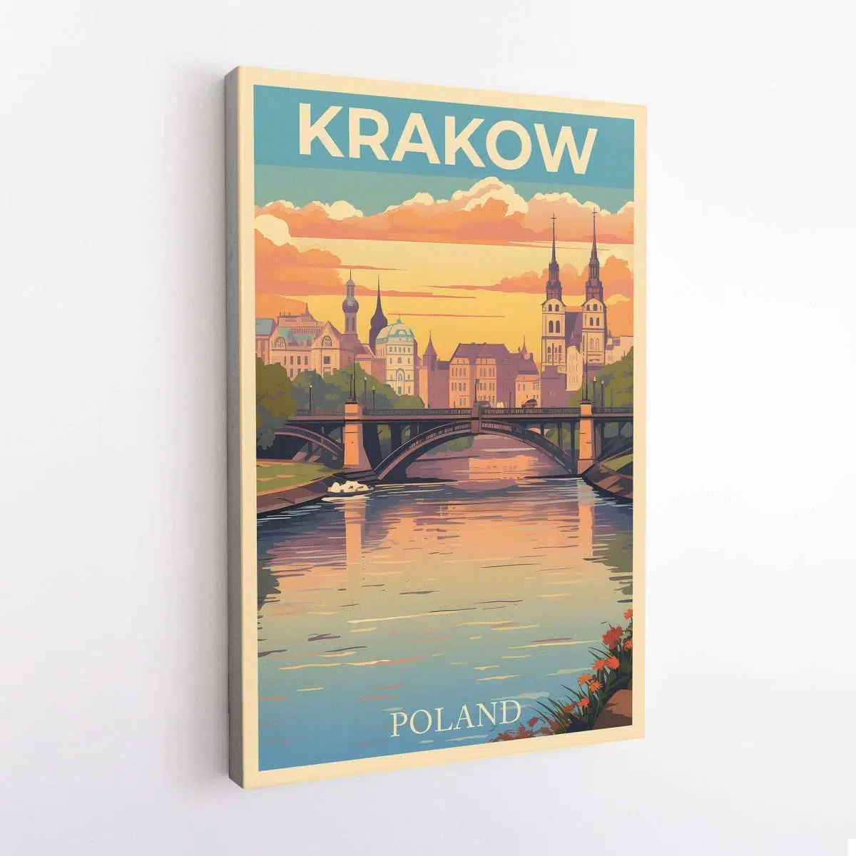 Krakow Vistula River Canvas