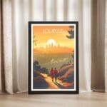 Los Angeles Griffith Park Hiking Framed Poster