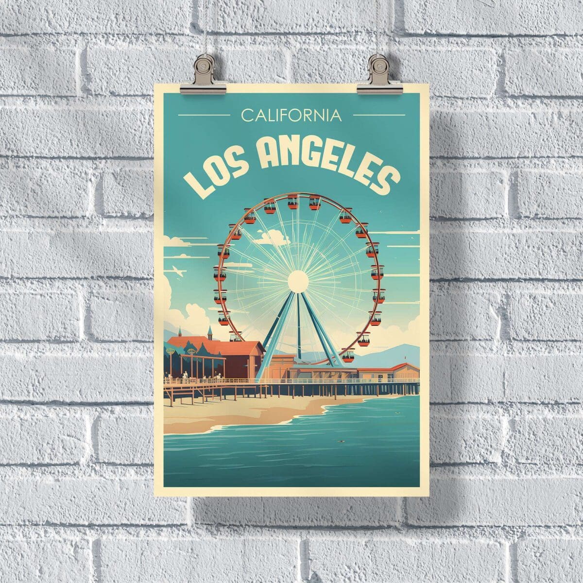 Los Angeles Santa Monica Pier Poster