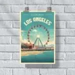 Los Angeles Santa Monica Pier Poster