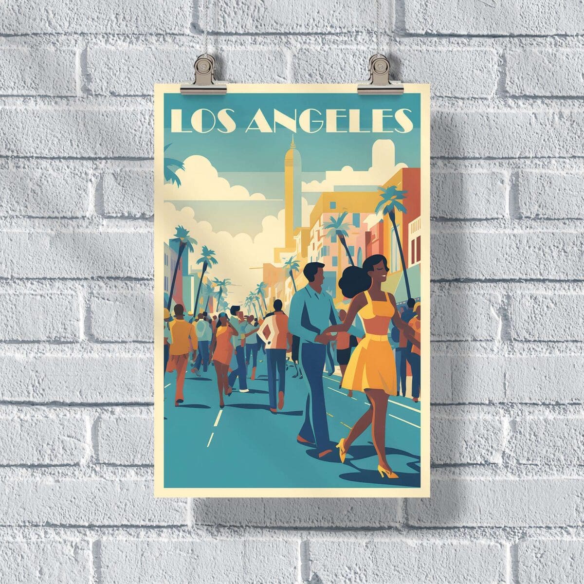 Los Angeles Venice Beach Boardwalk Poster