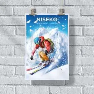 Niseko Hokkaido Powder Poster