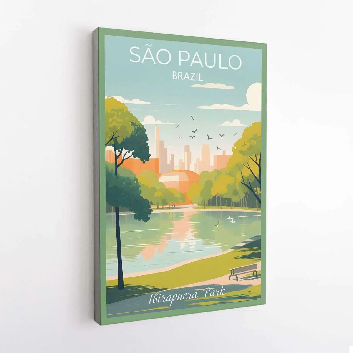 Sao Paulo Ibirapuera Park Canvas