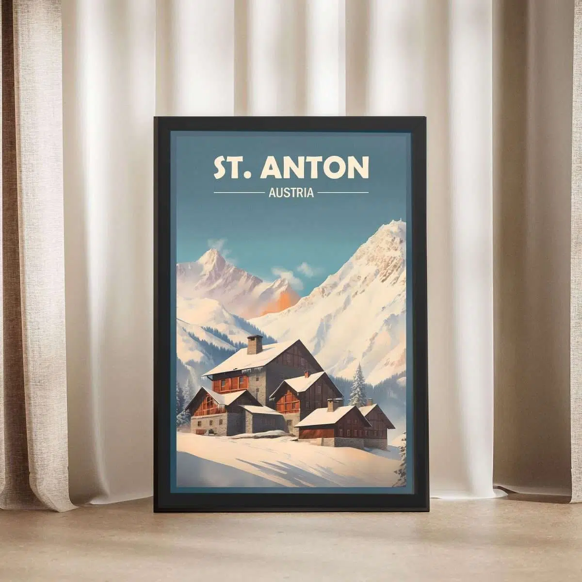 St. Anton Austrian Charm Framed Poster