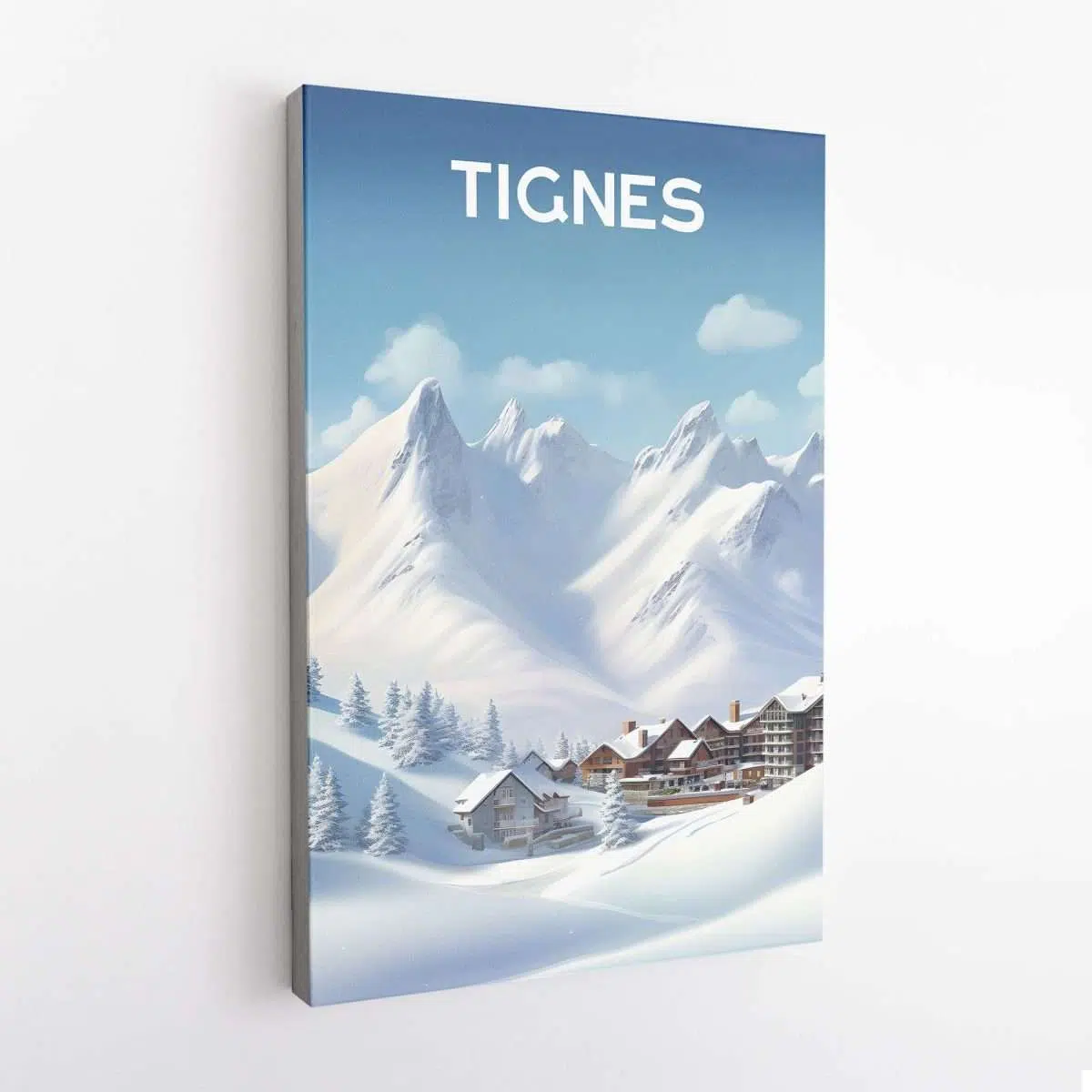 Tignes Mountain Majesty Canvas