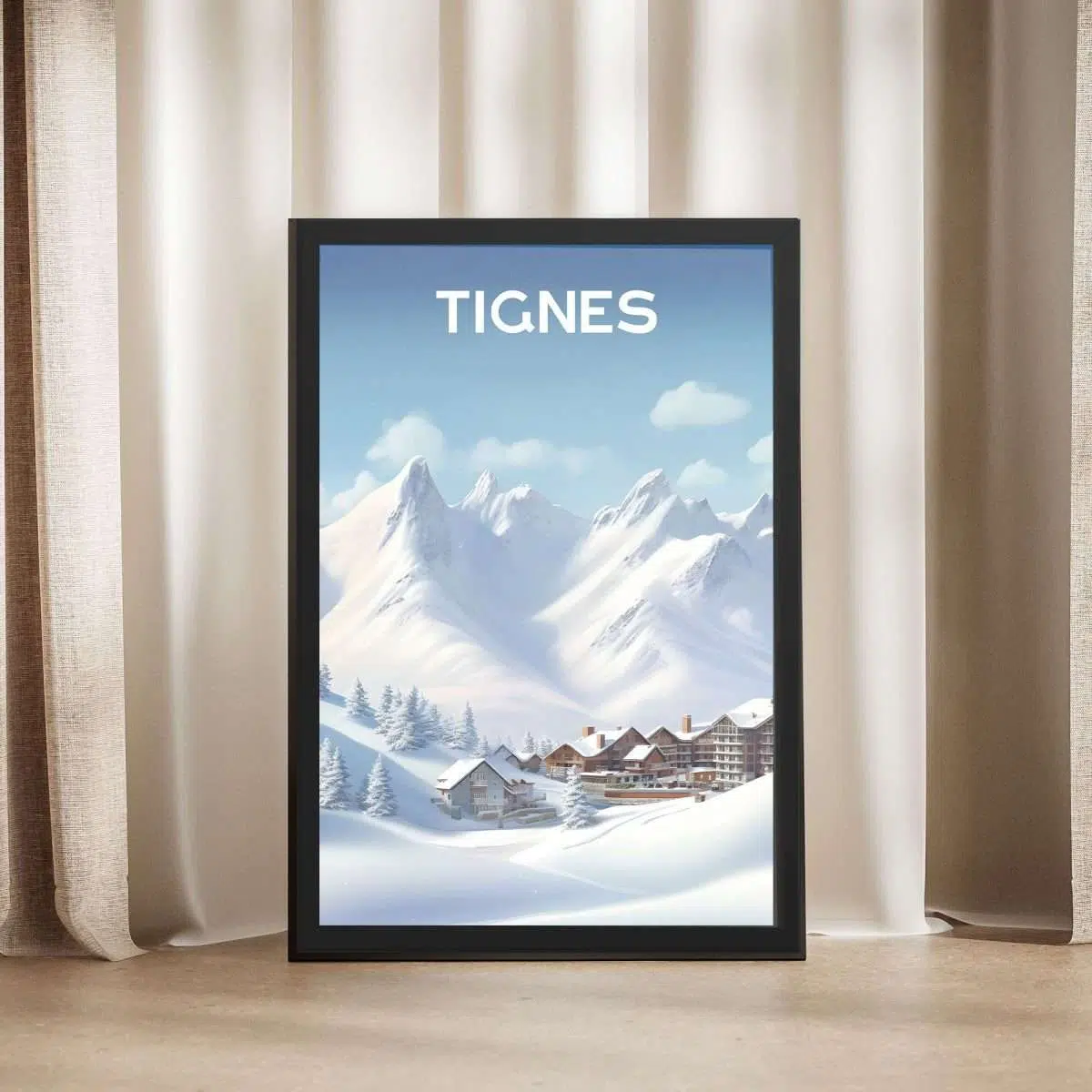 Tignes Mountain Majesty Framed Poster