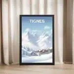 Tignes Mountain Majesty Framed Poster