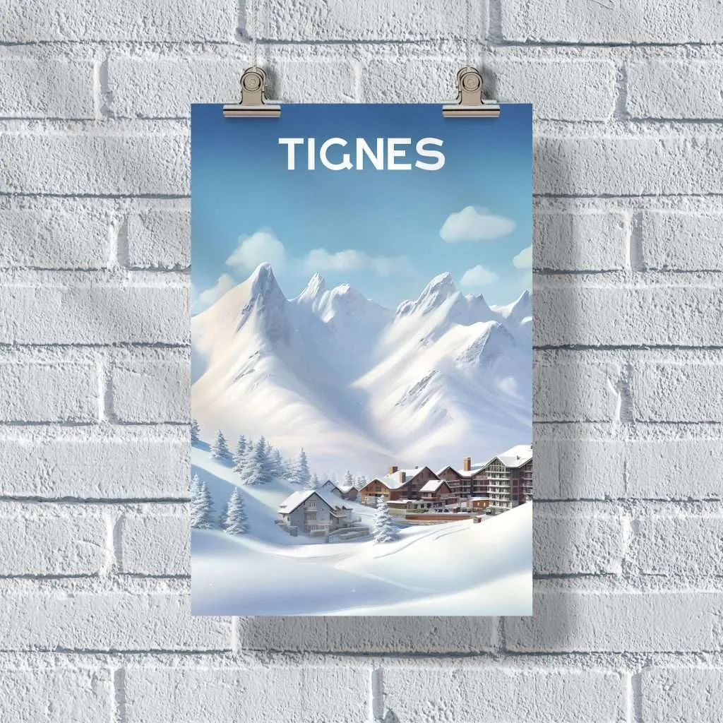 Tignes Mountain Majesty Poster