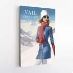 Vail Alpine Chic Pin Up Canvas