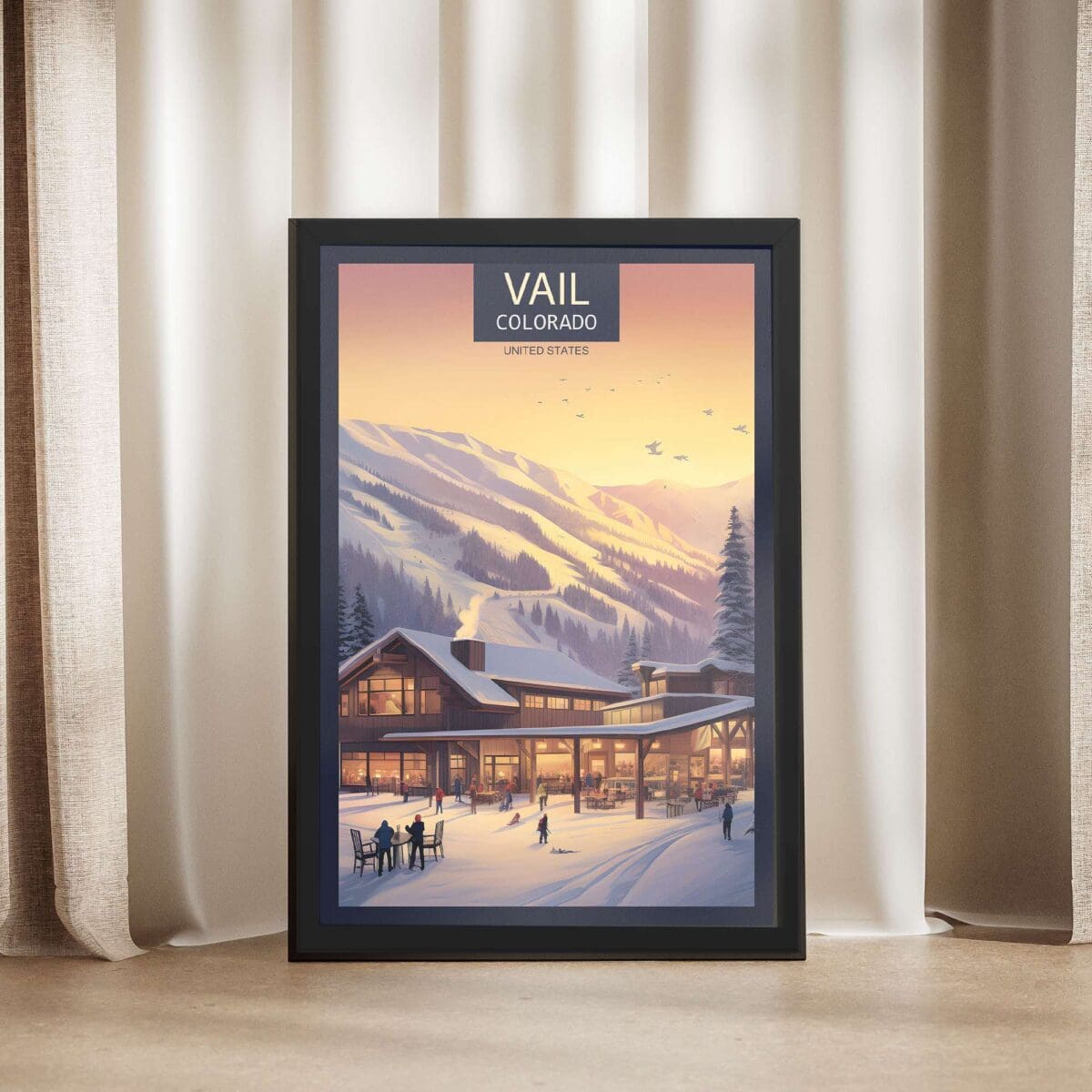 Vail Après Ski Delight Framed Poster