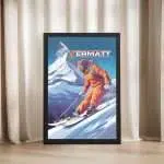 Zermatt Extreme Thrills Framed Poster