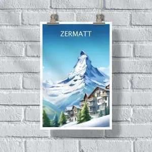 Zermatt Matterhorn Majesty Poster