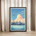 Auckland Sky Tower Framed Poster