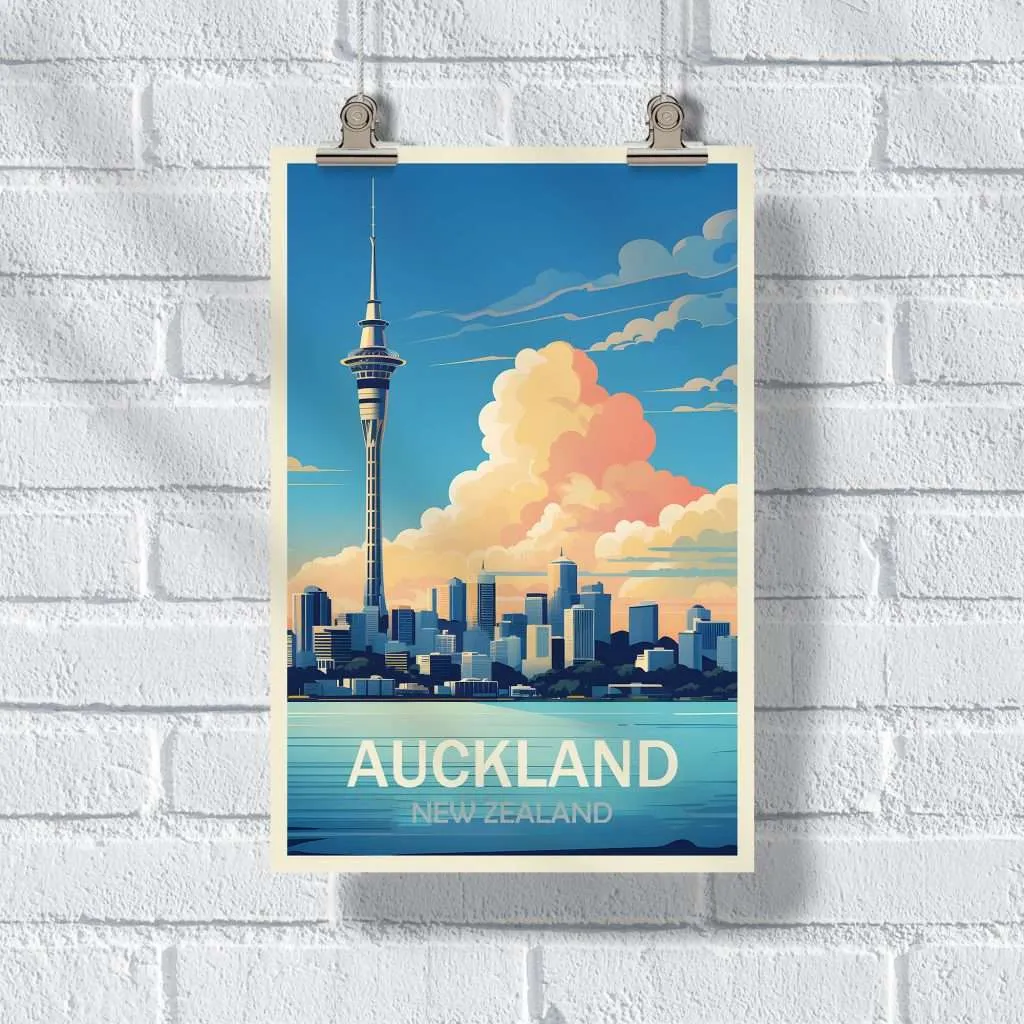 Auckland Sky Tower Poster