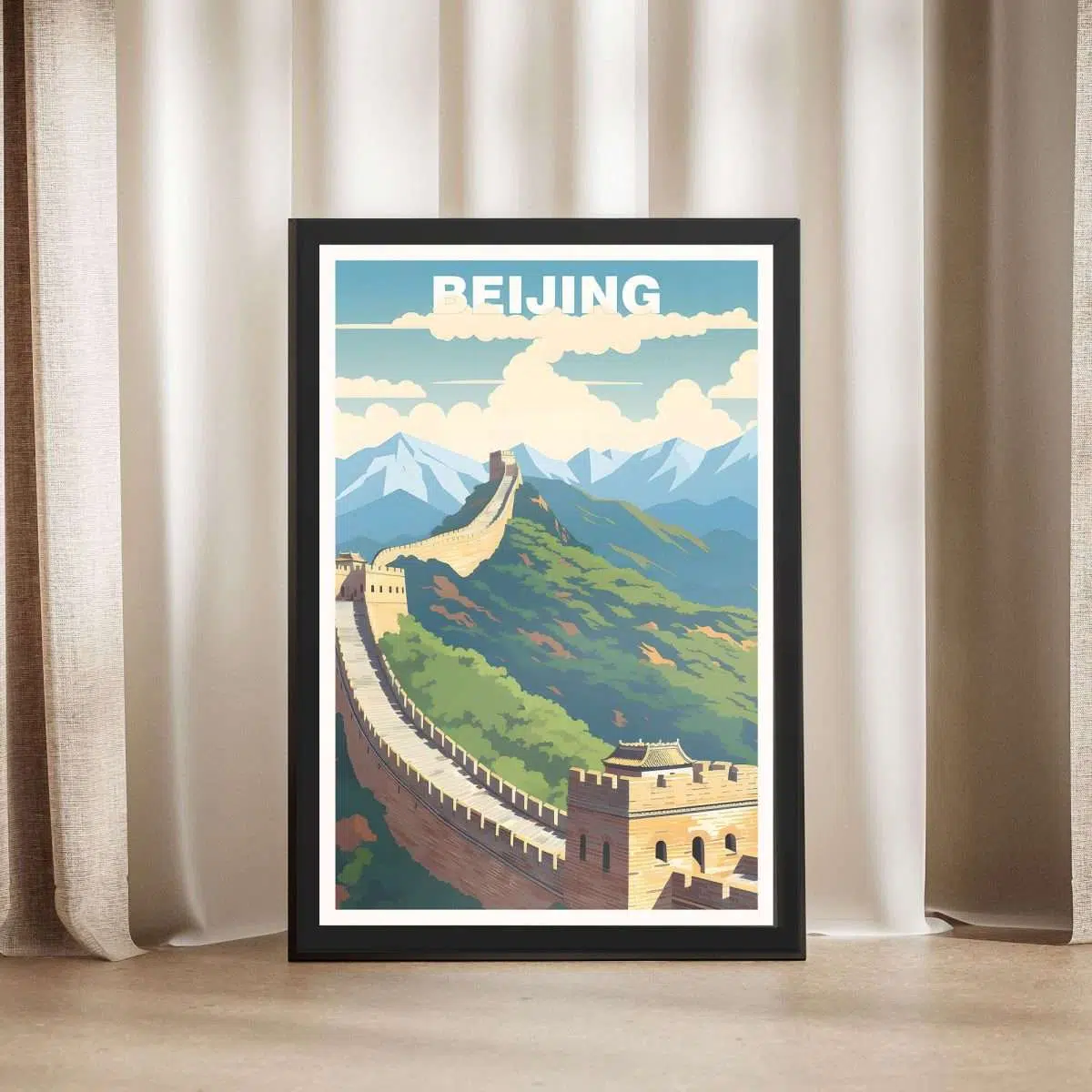 Beijing The Great Wall Framed Poster