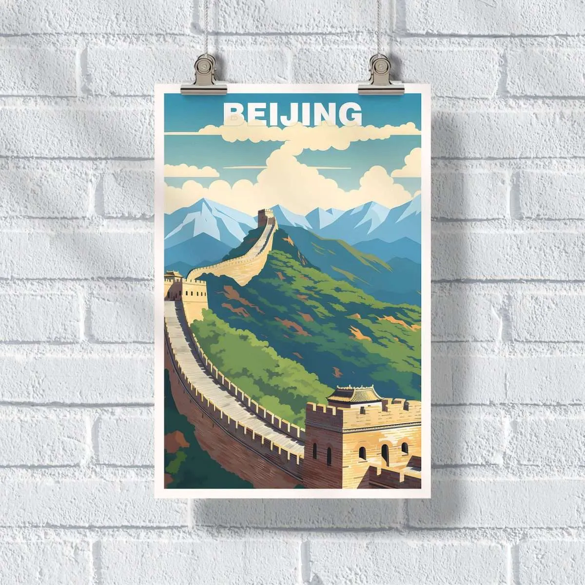 Beijing The Great Wall Poster