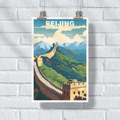 Beijing The Great Wall Poster