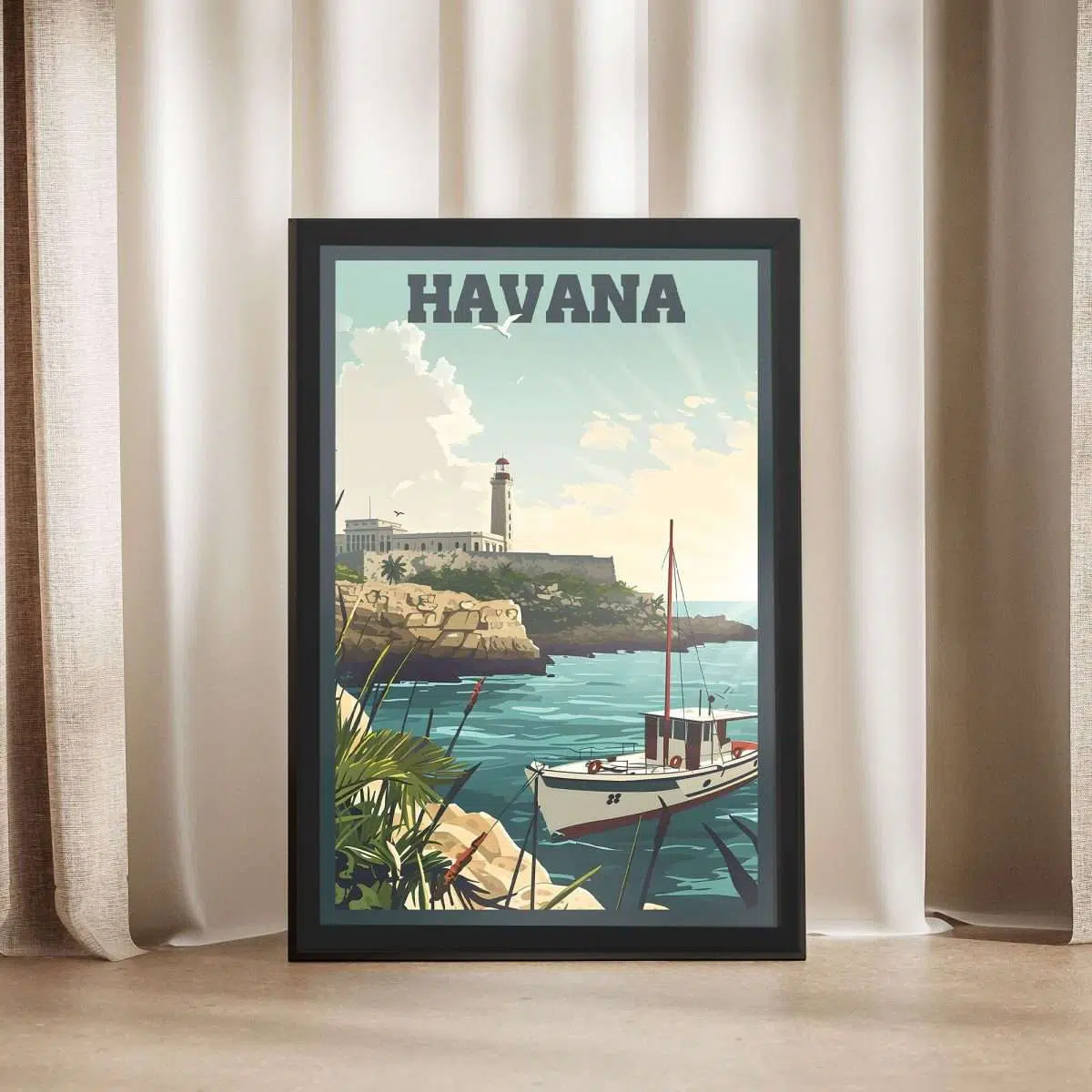 Havana Morro Castle Framed Poster