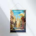 Havana Old Havana Streets Hanger Poster