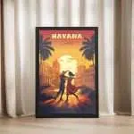 Havana Rumba Music And Dance Framed Poster