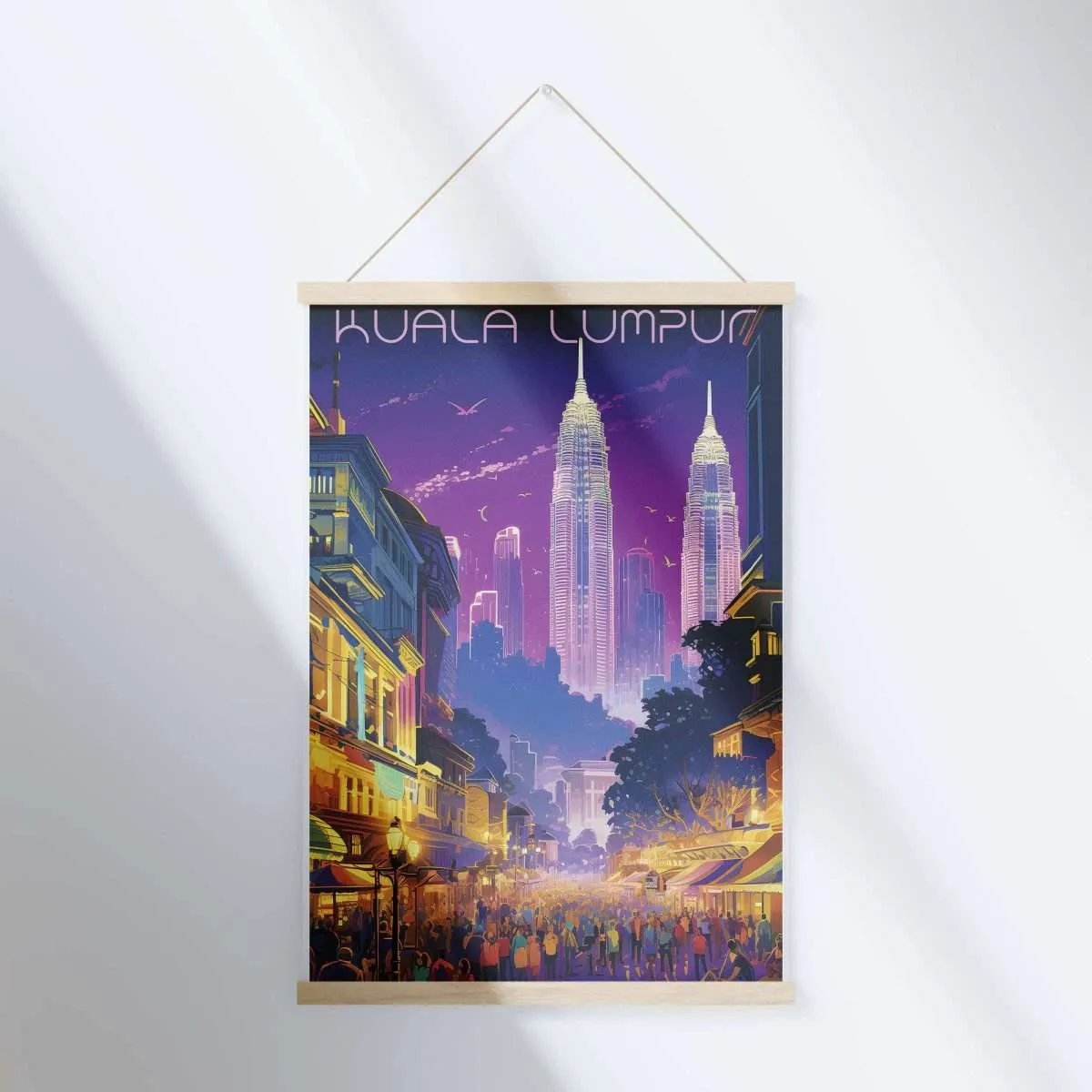 Kuala Lumpur Night Bazaar Hanger Poster