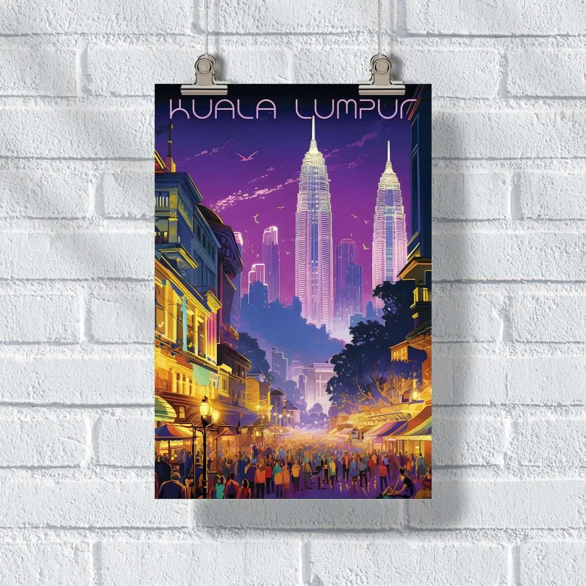 Kuala Lumpur Night Bazaar Poster