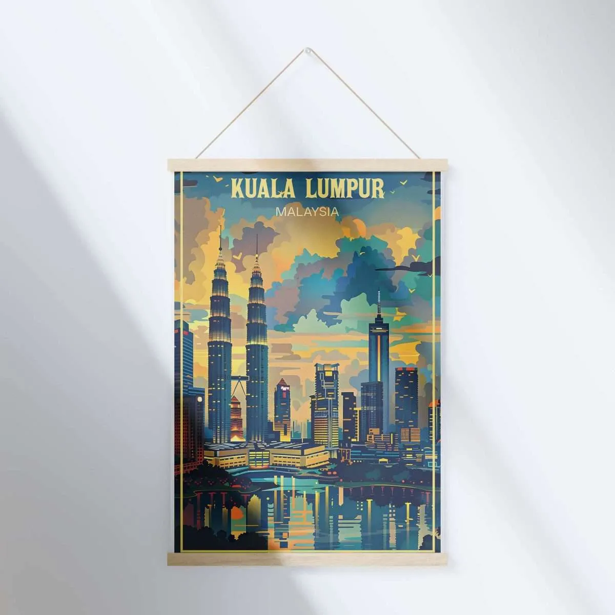 Kuala Lumpur Skyline Harmony Hanger Poster