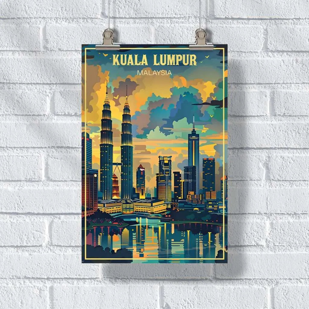 Kuala Lumpur Skyline Harmony Poster