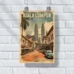 Kuala Lumpur Vintage Malaysian Charm Poster